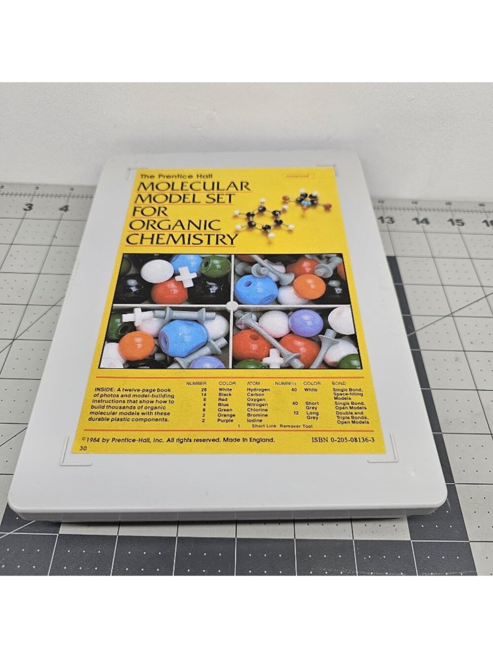 Vintage 1984 Molecular MODEL Set * Organic Chemistry Science With Instructions